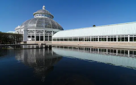 The Enid A. Haupt Conservatory at the New York Botanical Garden in the Bronx